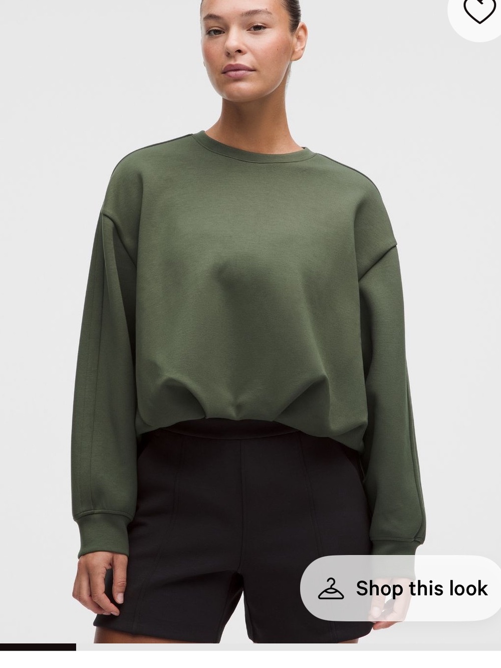 Lulu smooth spacer oversized crew